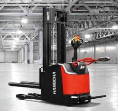 Hangcha Electric Pallet Stacker with Initial High Lift - 1400kg Load Capacity