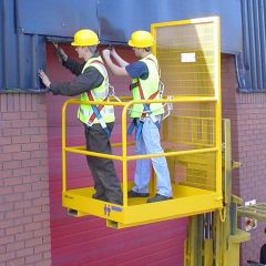 Forklift Safety Access Platform Cage Two Person Through Bars