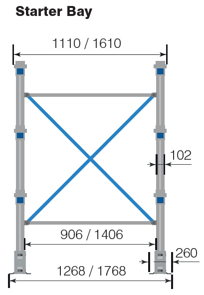 Dimensions of Cantilever Racking